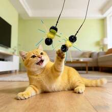 互动逗猫棒补充装，带铃铛的逗猫棒填充物，室内幼猫玩具棒，耐用室内猫咪娱乐玩具 - 查看 2