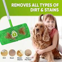 High Quality Reusable Super Microfiber Mop Pads, Washable Replacement Pads, Wet & Dry Use With High Absorbency For Floors & Vinyl, 2 Sizes (Mop Not Included) - Green Mop Cloth - View 6