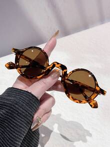 1pc Men's Fashion New Arrival, Universal Retro Punk Style Small Frame Round Shape, Personality Hipster Street Style For Daily Wear, Driving, Party - Multicolor - View 16