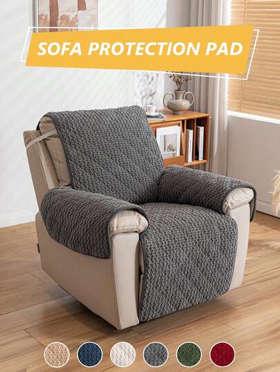 1PC Thick Lamb Fleece Single Sofa & Lounge Chair Cover, Skin‑Friendly & Pet‑Friendly, Universal For All Seasons, Machine Washable