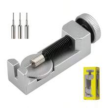 1 Set Watch Band Removal & Installation Tools - 1 Adjustable Link Pin Remover, 3 Spare Pins - For Watch Repair And Adjustment Maintenance - Suitable For Watch Enthusiasts And Professionals - Silver - View 5