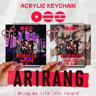 BT/S 友情紫色亚克力钥匙扣，可用作包包配饰、创意装饰品和粉丝礼物。适合送给男朋友、女朋友、家人、老师，也适合作为派对礼物和手机装饰。包包配饰挂绳，带证件卡套，可作汽车装饰或包包挂件。