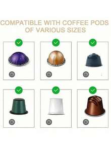 6 piezas Estante de almacenamiento de cápsulas de café, adecuado para cualquier soporte de cápsulas de café y organizador de cocina (No se incluyen el café y la máquina de café que se muestran en la imagen) - Multicolor - Ver 10