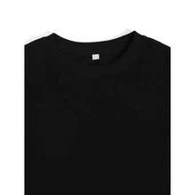 100%25 Cotton Double-Sided Printed Hell Star Pattern T-Shirt, High-Quality Printed T-Shirt, Men's Round Neck Short-Sleeved Top, Casual T-Shirt Spring And Summer Clothing - 黑色 - 查看 3