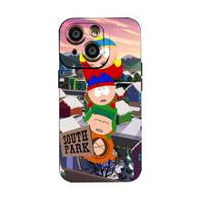 Estuche para teléfono con diseño de personajes de dibujos animados de South Park compatible con teléfonos   17  16 Pro Max  15 Pro Max  13 y  12 Hecho de material de TPU, mejora la protección de la lente y presenta un diseño divertido que brinda protección integral contra golpes y caídas con una apariencia elegante y divertida. Es el regalo perfecto para familiares, amigos, seres queridos, novios / novias y aniversarios. - Negro - Ver 2