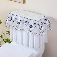 Universal Toilet Tank Cover, Lace Toilet Tank Lid Cover, Dust-Proof Toilet Tank Lid Cover - View 7