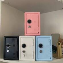 1 Piece All-Metal Password Money Box With Built-In Pull-Out Coin Box + 2 Keys, Simple White Password Key Double Metal Money Box Birthday Gift Money Cabinet Add To The Shopping Cart And You Will Receive Priority Delivery, The Perfect April Fool's Day Gift For Friends And Family, Popular Toys For 1 Euro, Soft And Relaxing Fun Games - White - View 4