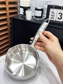 12cm 18/10 Stainless Steel Mini Pot With Lid, Suitable For Heating Milk, Baking, Heating Oil, And Cooking Sauce - View 11