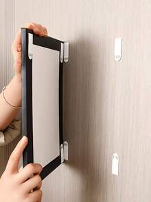 24 unidades (12 pares) de fitas adesivas reforçadas para pendurar quadros - Fáceis de usar, não deixam marcas, adequadas para fixar quadros e pôsteres em superfícies lisas como vidro e madeira, sendo a escolha ideal para decorar paredes de salas de estar, quartos ou escritórios. - Multicolorido - Ver 10