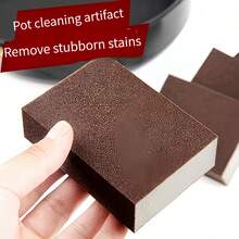 Miếng bọt biển cọ rửa chuyên dụng, mật độ cao, loại bỏ gỉ sét, dùng cho nồi và chảo nhà bếp. - Màu Đỏ Sâu - Xem 2