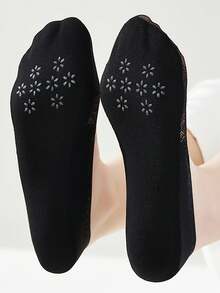 1/5 Pairs Women Lace Shallow Invisible Liner Socks, Non-Slip, Breathable Mesh Thin Socks - Multicolor - View 3