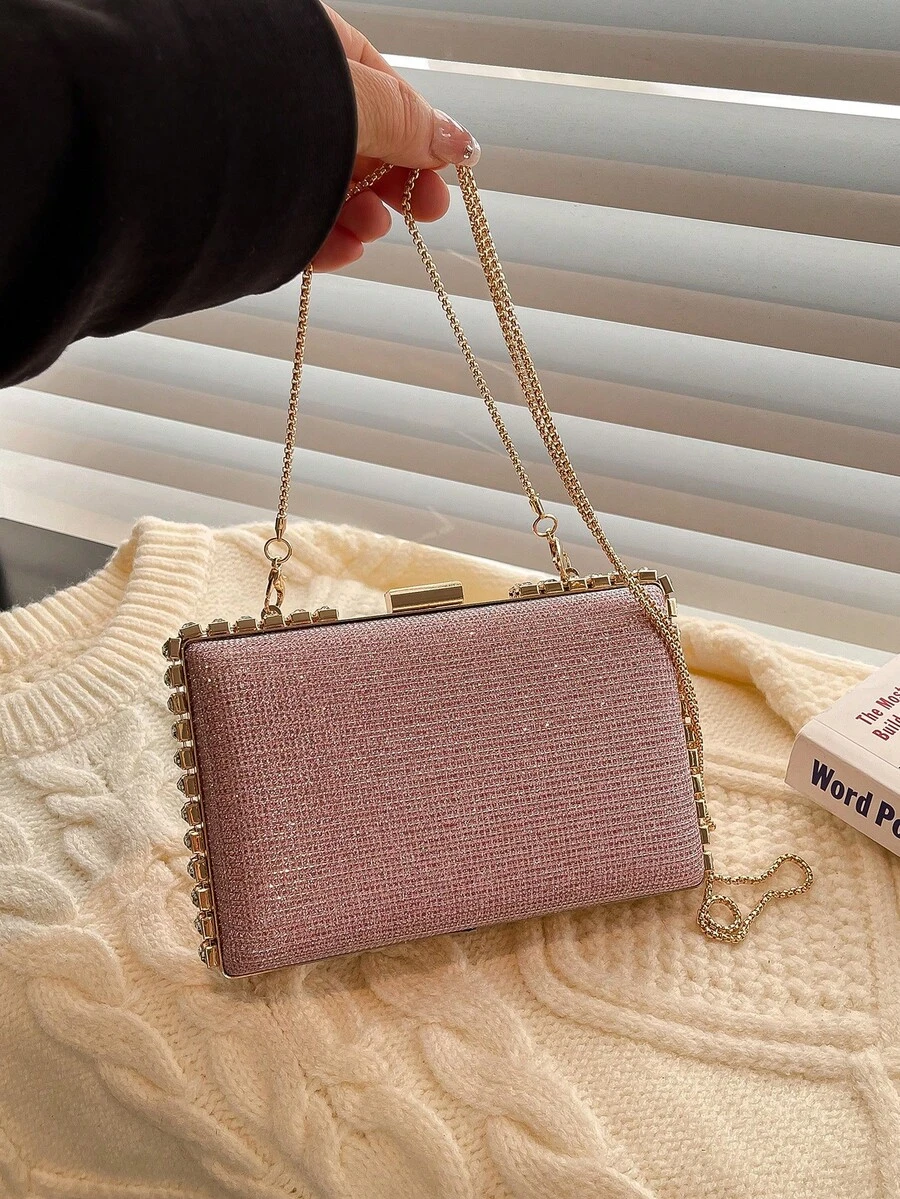 迷你时尚百搭闪亮个性化女士单肩斜挎包 - 彩色 - 查看 1