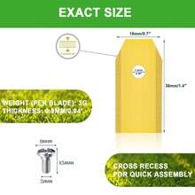 15X/30X 钛合金机器人割草机刀片替换装，超锋利，适用于所有 EcovacsGoat 机器人割草机，通用替换刀片，包含 30/15 颗螺丝。 - EcovacsBlade - 查看 4