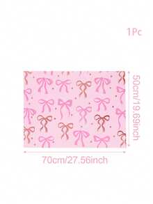 1/3/6 Rolls Pink Wrapping Paper, Cute Bow Design Gift Wrap, Double-Sided Plaid Pattern Suitable For Baby Shower, Birthday, Wedding - Multicolor - View 12