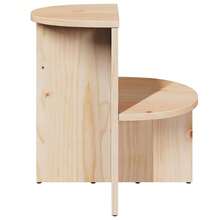 Coffee Table Natural 50 X 40 X 50 Cm Solid Pine Wood - Brown - View 5