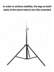 Adjustable Black Photography Backdrop Stand, Excluding Backdrop Cloth, Photography Studio Prop Support Set - Black - View 5
