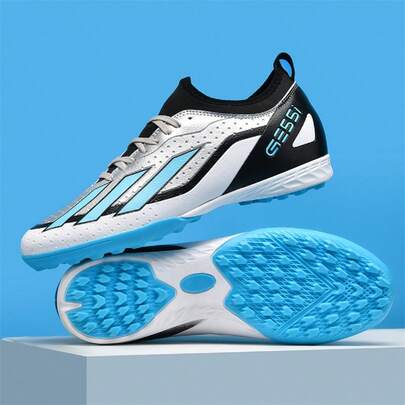 男士足球鞋，男女通用青少年足球鞋，户外运动足球鞋，轻便中性足球训练鞋