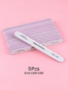 灰白相间指甲锉，直锉，美甲护理工具 - 淺灰色 - 查看 15