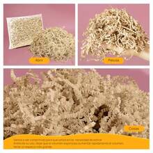 450g Crinkle Paper Filler Papel Rallado Para Cestas De Regalo Papel Rallado Para Cumpleaños Bodas Cajas Bolsas Relleno de Cestas Aniversarios Envoltura de Regalos blanco lechoso - blanco lechoso - Ver 5