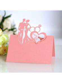 25 cái/gói Thẻ tên hình trái tim, nhiều kiểu dáng, kích thước mở 9*12cm, Thẻ tên trống, Thẻ trang trí bàn cho tiệc tùng, đám cưới, sinh nhật, ngày lễ tình nhân - Nhiều màu - Xem 25