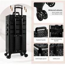 KINGSTEAM Cosmetic Train Cases - Black - View 5