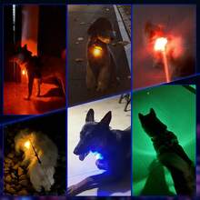 [1pc LED Dog Collar Light] 1pc LED Dog Collar Light Pendant Collar Dog Tag Light, Suitable For Dog Collar Harness Leash Clip-On Dog Light, For Night Walks And Camping, Silicone LED Dog Collar Dog Tag Light, Fast Flash Slow Flash Constant On 3 Modes, For Night Decoration, Battery Included - Multicolor - View 7