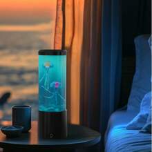 Jellyfish Lamp Jellyfish Night Light Table Lamp With 7 Color Changing Atmosphere Light Decorative Gift Lamp - 水母燈 - 查看 10