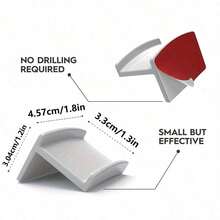 4Pcs/8Pcs/12Pcs StrongHold Hat Rack, Space Saving Wall Mounted Hat Rack, Minimalist Baseball Cap Storage, Sturdy And Easy To Install Hat Display Hook - Hook Up - View 5