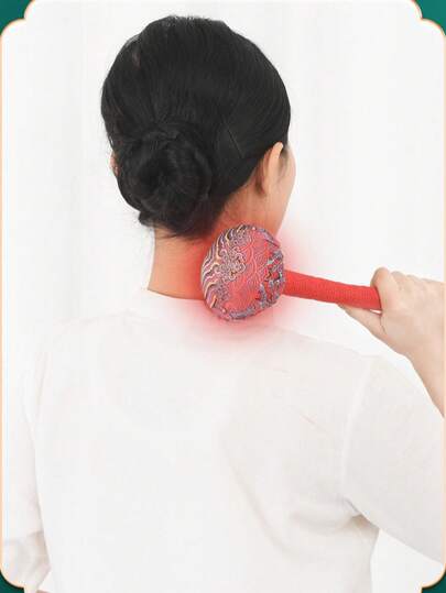 1pc Herbal Plant Health Hammer, Manual Massage Stick Handheld Full Body Massage Tapping To Relieve The Whole Body Stress.Moxa Hammer Massage Hammer, Health Care Hammer For Massage, Shoulder, Neck, Back And Leg Massage.Manual Mugwort Massage Hammer Handheld Percussion Tool With Natural Artemisia Fill