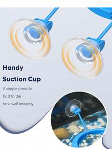 水族箱漂浮喂食器环 - 圆形和方形漂浮喂食器，带吸盘，适用于斗鱼、金鱼、孔雀鱼、乌龟和小鱼 - 彩色 - 查看 3