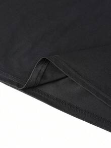 Áo thun nam tay ngắn cổ Henley phong cách thường ngày, sáng tạo, thích hợp cho kỳ nghỉ. - màu đen - Xem 3