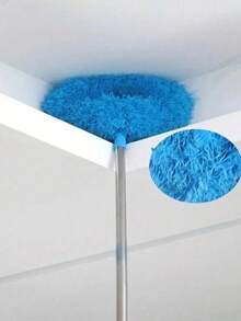 2pcs Retractable Microfiber Ceiling Fan Duster With Washable Head - Easy To Clean Dust, Suitable For Ceilings, Fans, Air Conditioners, Patios, Sofas, Beds, Furniture Cleaning, Car Ceiling Fans, Home And Office Cleaning, Household Cleaning And Personal Care, Cleaning Tool, Multi-Functional Dust Removal, Squishy And Easy To Clean. - màu xanh da trời - Xem 2