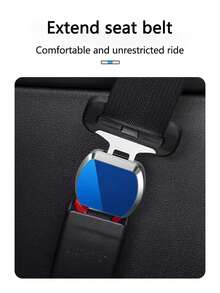 1/2PCS Car Seat Belt Clip Extension Alloy Car Safety Seatbelt Lock Buckle Seatbelt Extender Converter Car Seat Accessories - A - View 7