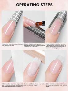 XEIJAYI Gel nối móng UV LED 6 màu, 100g, gel nối móng trong suốt dùng tại nhà và salon. - Nhiều màu - Xem 10