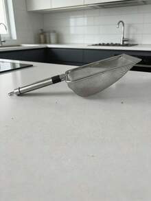 Pala de acero inoxidable con malla para arena de gato, pala profunda de mango largo, revestimiento antiadherente, adecuada para la caja de arena de gato, pala para excrementos de gatito - Multicolor - Ver 14