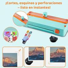 Plastificadora A4 Térmica Portátil: Plastifica y Parchea Documentos, Ideal para Oficina, Escuela y Hogar, Compacta y Fácil de Usar - Ver 8