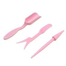 4件套多肉植物工具套装，塑料工具，种植桶，打孔器，铲子，水桶，幼苗采摘器，园艺工具，完美的园艺道具。 - 粉紅色 - 查看 5