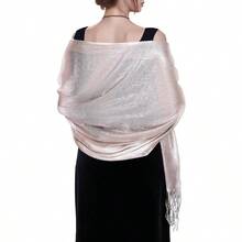 Women's Pashmina Shawls Wraps Scarf For Evening Dresses Bridal Bridesmaid Wedding Winter Large Warm Soft Silky Scarves - Skin Color - 查看 1