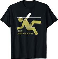 Backrooms Graphic-Shirt - 黑色 - 查看 6