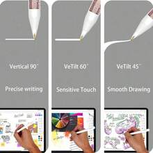 1/2/3/4/6/8/12入通用軟替換筆尖 適用於 Apple Pencil 1 2 Pro、平板觸控筆 IPencil Pro 觸控筆尖，適合母親、家人、朋友的生日節日禮物 筆配件 - 彩色 - 查看 8