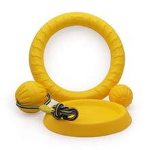 Rope Dog Toy Ball, Puppy Interactive Training Toy, Pet Chewing Plaything, Floating EVA Elastic Ball - Multicolor - View 7