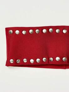 1条时尚朋克风发带，哥特式柔软防滑弹力镂空发带，适合海滩、度假、瑜伽、日常佩戴，百搭 - 彩色 - 查看 9