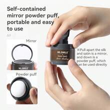 Root Touch Up Powder, Instant Gray Coverage, Hair Loss Concealer, Long-Lasting Waterproof Hair Color Powder For Thinning Hair, Root Cover Up Hairline Shadow Powder Stick, Multifunctional Dyeing Fibers For Eyebrows, Beard Line, With Mirror And Powder Puff - Nhiều màu - Xem 5