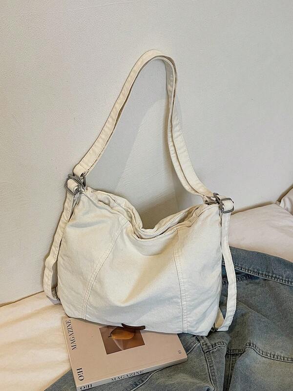 1件，31厘米*7厘米*23厘米，水洗帆布，大容量背包，可作单肩包、斜挎包、双肩包使用，适合学生、上班族、度假、旅行等。