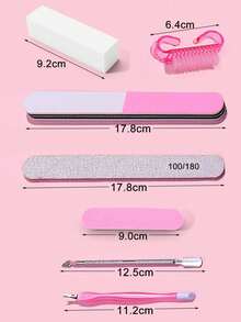 Manicure & Nail Care Set, Includes Buffing, Polishing, Cleaning, Cuticle Care Tools - Multicolor - View 4