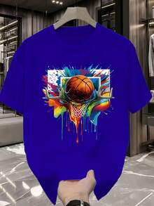 Camiseta estampada de moda para hombres - Blanco - Ver 2