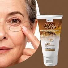 YCHZ 蜂毒胶原蛋白紧致眼霜 - 24小时深层补水，淡化黑眼圈；低敏纯素配方；无动物实验；男女皆宜的成人护肤品；专为减少眼袋和皱纹而设计；无需用电；日常护肤必备；时尚包装；保湿成分 - 80克 - 80g - 查看 4