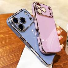 1 chiếc ốp lưng Hadaasi màu tím mạ điện 6D bằng silicon lỏng cao cấp, siêu mỏng, mềm mại, bảo vệ toàn diện camera, chống trầy xước, chống bám vân tay, mỏng và có thể tháo rời. Ốp lưng tương thích với Apple 17Pro/17ProMax/Air/17/17E, Galaxy S26Ultra/S26Plus/S26/S26Edge/S26Pro/S25Ultra/S25Plus/S25/S25Edge/S25FE, phiên bản quốc tế, không phải phiên bản nội địa. - Màu tím - Xem 5