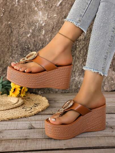 2026 European And American Fashion Summer Platform Peep-Toe Open Toe Strap Sandals, Plus Size Girl
