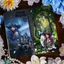 26张/包贴纸，“寂静森林寻仙”系列，神秘梦幻的创意纸张组合，剪贴簿用品和笔记本配件，可用于装饰卡片、相框、电脑、手机壳、水杯、旧杂志、铅笔盒、行李箱、桌面装饰贴纸、返校季贴纸、学校用品文具趣味贴纸 Kindle - 貼紙包 - 查看 8